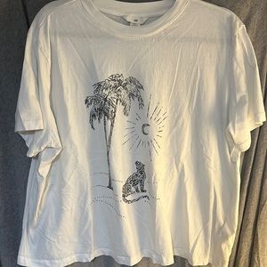 H&M white graphic tee